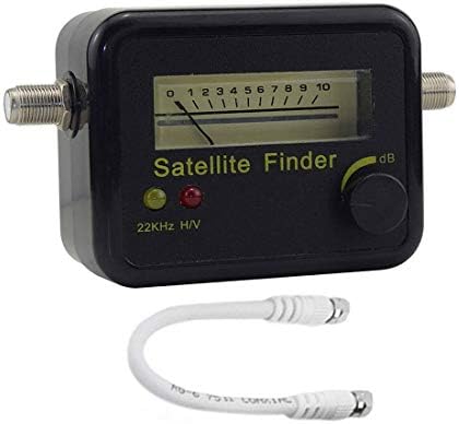Hailege Digital Satellite Signal Tracker Dish FTA HD Monitor TV Signal Reception Television Signal Searching Strength Meter Satellite Locator Finder DC13-18V with Connect Cable