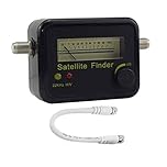 Hailege Digital Satellite Signal Tracker Dish FTA HD Monitor TV Signal Reception Television Signal Searching Strength Meter Satellite Locator Finder DC13-18V with Connect Cable