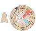 VBESTLIFE Learning Clock, 3 Layers Interesting Educational Composite Wood 15x15cm Cute Style Kid Teaching Clock for Toys