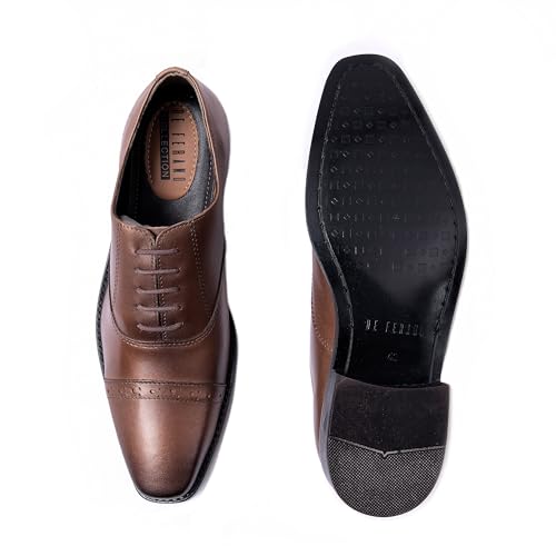 Image of Handmade Premium Genuine Leather Formal Shoes for Men | Office Uniform Dress Oxford Shoes | Gold Shoes