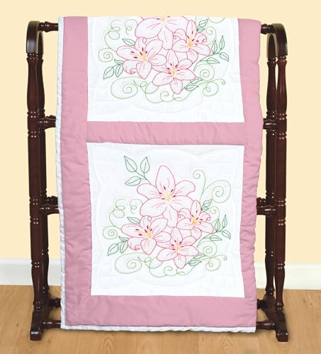 Image of Lilies 18 inch Quilt Blocks