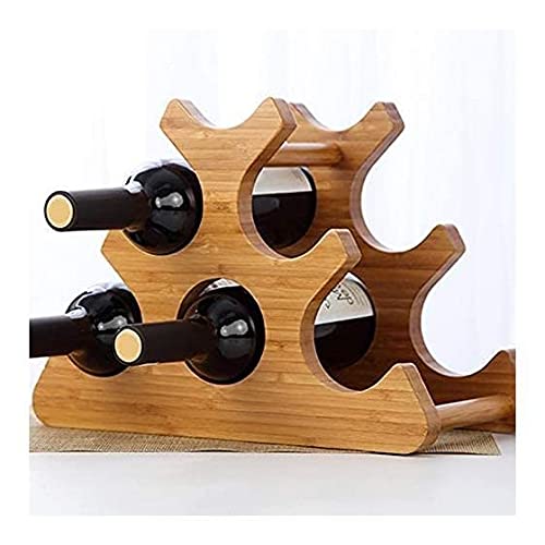 Soporte de madera para botellas de vino 35 x 17.5 x 24.5 cm miniatura 3