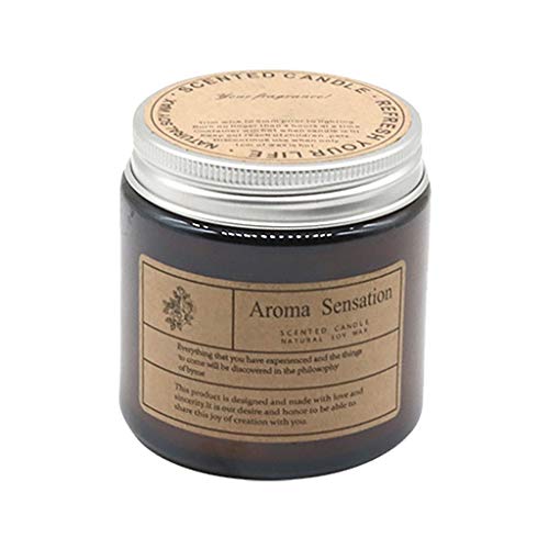 Preisvergleich Produktbild Luccase Duftkerzen 6x6,5cm Glas Sojawachs Duftkerzen mit Baumwolle Kerzenständerkern 20h Brenndauer Kerzen Geschenkset Natürliche Aromatherapie Kerzen (D)