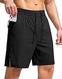 G Gradual Men's Swim Trunks Quick Dry Bathing Suit Beach Board Shorts for Men with Zipper Pockets and Mesh Lining(Black,XL)