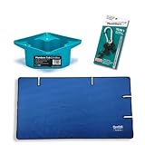Heatlab Heizkörper Entlüftungs Set Pro – Wasserdichte Schutzmatte 147x80 cm – 2L Silikon Auffangwanne XL & 10-in-1 Multitool Entlüftungsschlüssel – Profi Sanitär Werkzeug Set