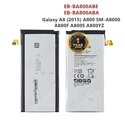 Image of Original EB-BA800ABE Battery for Samsung Galaxy A8 2015 A8000 A800F A800S A800YZ Battery with 1 Year Warranty**** (F255)