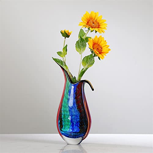 Vase en verre moderne décoratif de couleur pour composition florale et hydroponie - 6