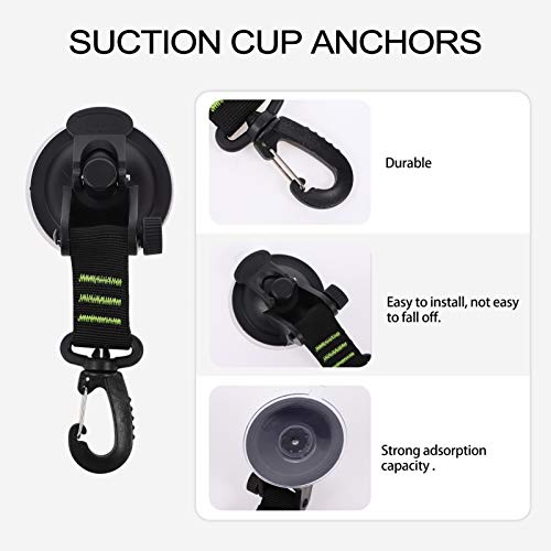 VILLCASE Âncora de Ventosa de 3 Peças Com Gancho de Fixação Acessório de Lona de Acampamento para To
