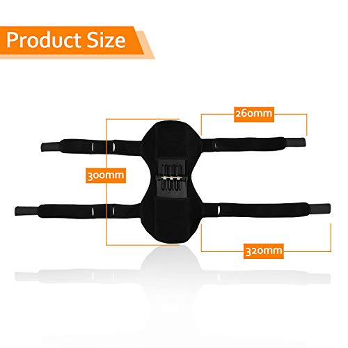 Joelheiras, Andoer Joelheiras de apoio de articulações respirável antideslizante Power Lift Apoio de