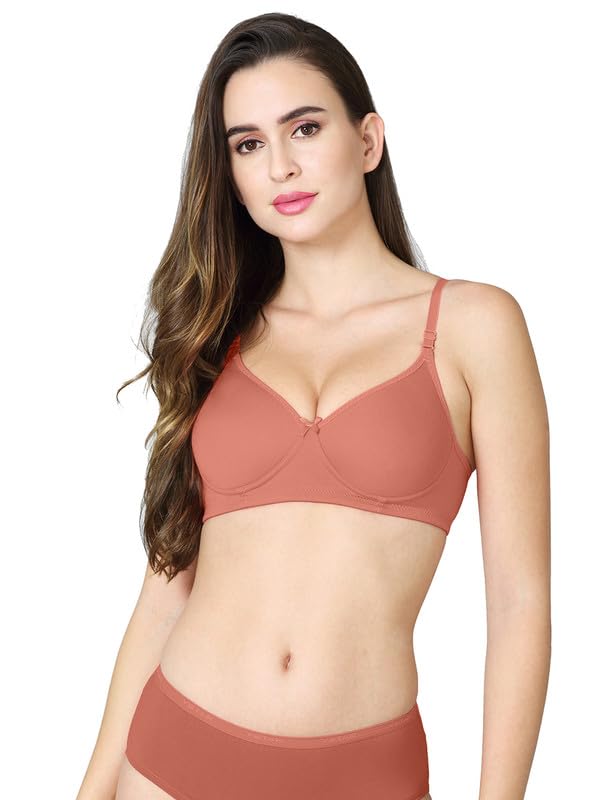 VSTAR ISA Women’s Cotton Blend Wireless Padded Bra with Additional Detachable Transparent Straps VSTAR ISA Women’s Cotton Blend Wireless Padded Bra with Additional Detachable Transparent Straps