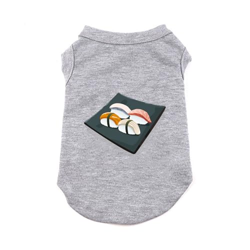 CNJKS 犬服 Tシャツ タンクトップ 小型犬用 夏 おしゃれ かわいい 柔らかい ドッグウェア 春夏 洋服 仮装 ファッション 小型 グレー 中型犬服猫服 ペット服 春 犬服春夏 犬 服 L 涼しい 接触冷感 防虫 UVカット