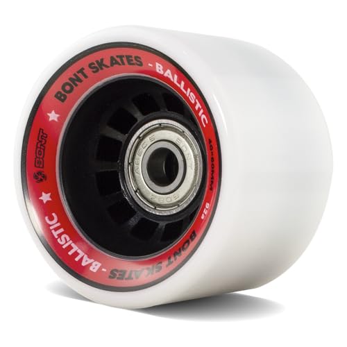 Bont Roller Skates - Ballistic Roller Skate Wheel - Derby Indoor Speed Quad Skating - Pack of 8 - Thumbnail 2