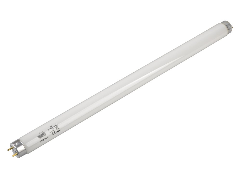 Lucky Herp, lampada tubolare fluorescente 10.0, per terrario desertico, lampada UV da 15 Watt, 45,7 cm, T8