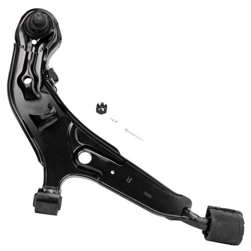 Image of Detroit Axle - 8pc Front End Kit for 1995-1999 Nissan Maxima 1996-1999 INFINITI I30, 2 Lower Control Arms with Ball Joint 4 Outer Inner Tie Rods 2 Boots 1997 1998 Replacement