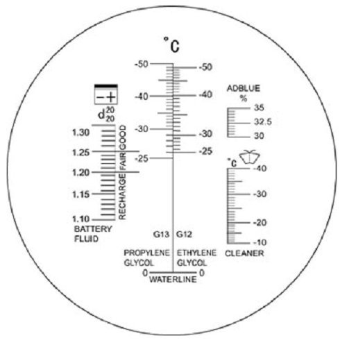 REFRACTOMETRE/REFRACTOMETER ANTIGEL SOLAIRE BATTERY R02