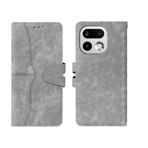 Image of amazon basics Realme 16 Pro Plus 5G Flip Cover | Card Pockets Wallet & Stand | Flip Cover for Realme 16 Pro Plus 5G (Gray)
