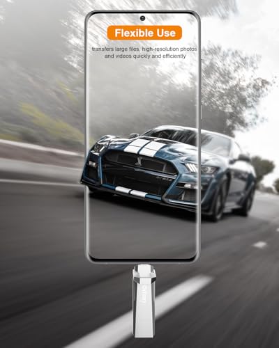 Image of Orlian 1TB External Portable SSD USB Solid State Drive Up to 1000MB /s USB 3.2 Gen 2 Dual Drive Type C + USB A Solid State Thumb Drive for Phone /Android Laptops /Windows /Mac, Silver
