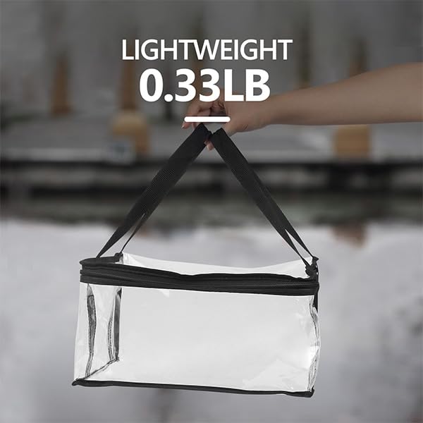 Miniatura 3 de Paquete de 10 bolsas organizadas transparentes de 11.8 x 11.8 x 7.48 pulgadas para conos de tráfico plegables de 28 pulgadas conos no incluidos