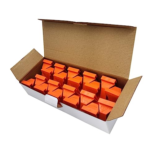 Espaciadores de Abs PRETYZOOM para instalación de suelo laminado con diseño naranja de 20 piezas