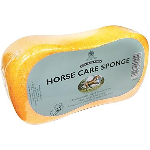 Carr and Day and Martin Horse Care Sponge - Yellow Cover