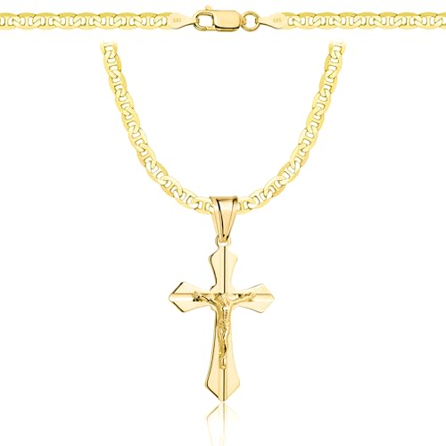 ⭐Set completo: nella confezione sono inclusi un cofanetto per gioielli e un sacchetto regalo, che completano il perfetto set regalo. Collana in oro con confezione regalo per un regalo elegante. Servizio di taratura nazionale, che garantisce i più alti standard di qualità e sicurezza.