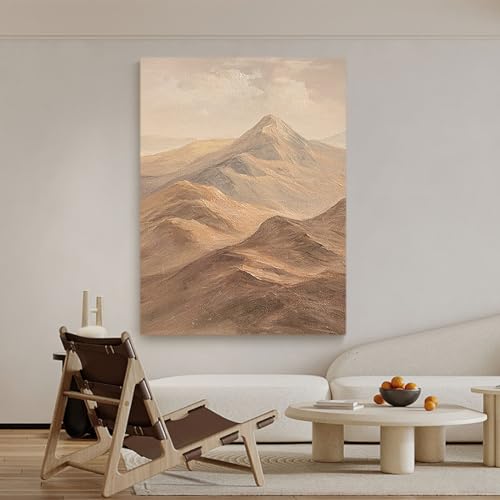 Peinture à l'huile de montagne peinte à la main | Grande toile de luxe - 3