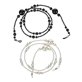 Cordons pour femmes : il peut également servir de décoration élégante pour les lunettes. adapté aux sports, comme la course, la randonnée, le cyclisme, etc., cordon pour lunettes