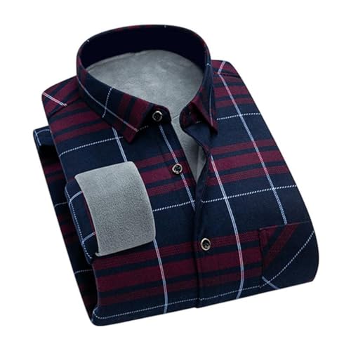 Chemise homme à carreaux épaisse et chaude pour sorties automne