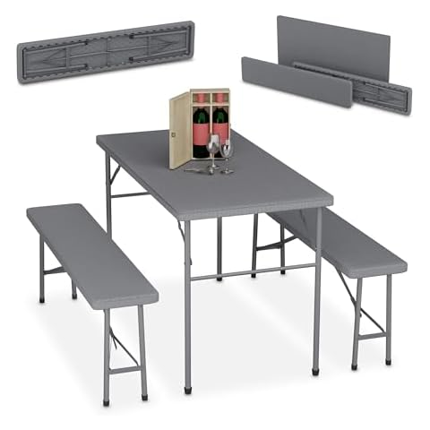 Relaxdays Ensemble Table et Bancs Cover