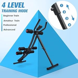 Abdominal Trainers, Adjustable AB Machine at Home or Gym for Core Strength Training, Ab Cruncher Foldable Fitness Gear for Men and Women Exercise &Workout Abdominal Trainers Adjustable AB Machine at Home or Gym for Core Strength Training Ab Cruncher Foldable Fitness Gear for Men and Women Exercise Workout