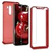 Produktbild kwmobile Hülle kompatibel mit Xiaomi Pocophone F1 - komplette Abdeckung - inkl. Displayschutz - Case Metallic Dunkelrot