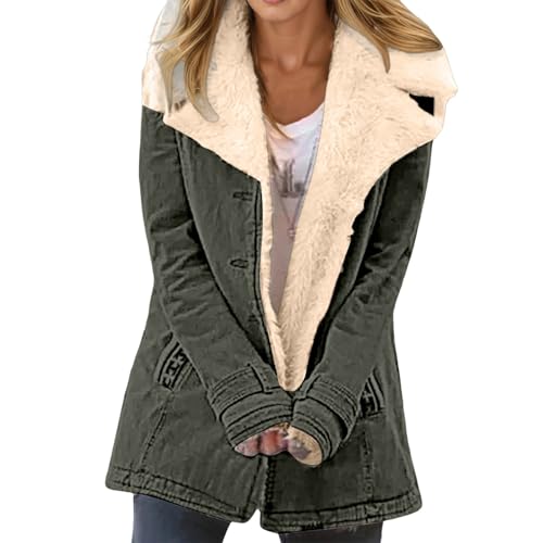 Chaqueta de forro polar de invierno para mujer, ropa exterior casual de cuello alto