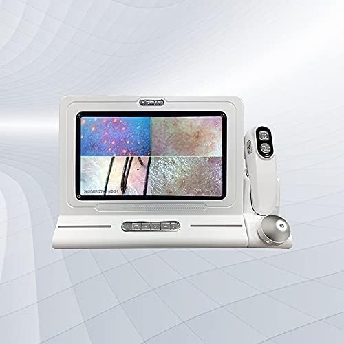 Skin Moisture Analyzer & Scalp Camera - 11" Display, Dual 50x/200x Magnification, 32GB Storage, Real-Time Video for Client Education & Skin Analysis