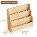 SpaceAid 3-Tier Scalloped Bookshelf, Montessori Bookcase for Toddlers, Wooden Book Shelf Organizer Display Furniture for Kids Rooms, Playroom, Nursery and Classroom, Natural