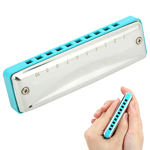 Harmonica de la bouche avec 10 trous pour les débutants, les étudiants, les enfants, les amateurs d’harmonica (bleu) - Les Beatles, Paul McCartney, John Lennon, RIngo Starr, George Harrison Harmonica de la bouche avec 10 trous pour les débutants, les étudiants, les enfants, les amateurs d'harmonica (bleu) – Image 6