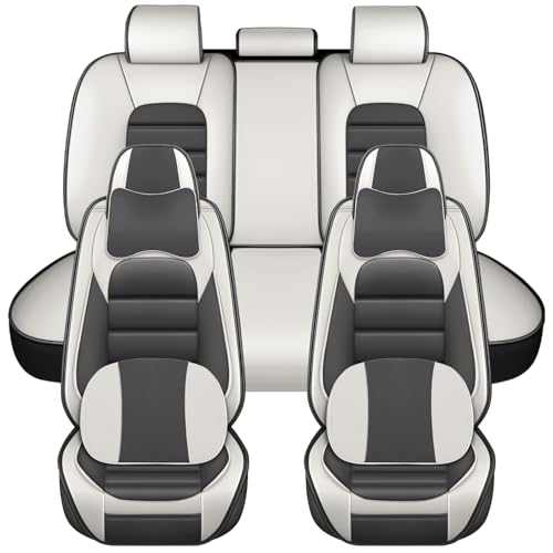 Image of Deluxe Full Covers for Volkswagen Golf SportWagen 2015-2019, Gray-White
