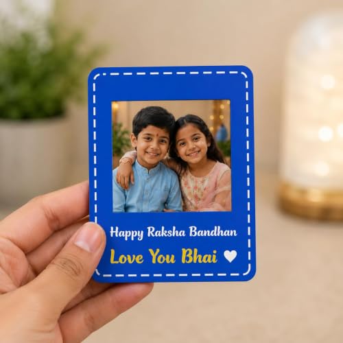 Image of PRINT BHARAT Rakhi for Brother with Coaster, Kumkum & Chawal | Traditional Beaded Thread Rakhi with Royal Kalai Thread | Raksha Bandhan Gift Hamper