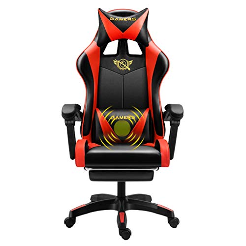 Preisvergleich Produktbild GAOPANG Drehstuhl Gaming-Stühle Computerspielstuhl Ergonomischer Verstellbarer Rennstuhl Schreibtischstuhl mit Kopfstütze und Lordosenstütze