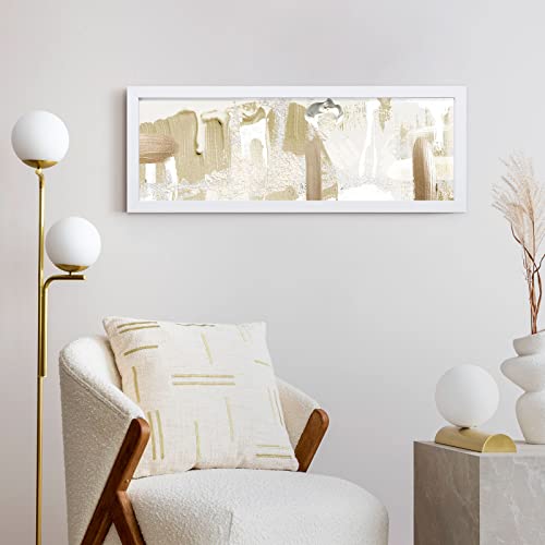 8X24 White Collage Picture Frames With 5 Openings, Display Multiple Five 4X6 Photos Or 8X24 Without Mat, Wood Collage Frame Covered By Plexiglass Wall Mounting Horizontal Or Vertical (White, 2-Pack) #TOP5