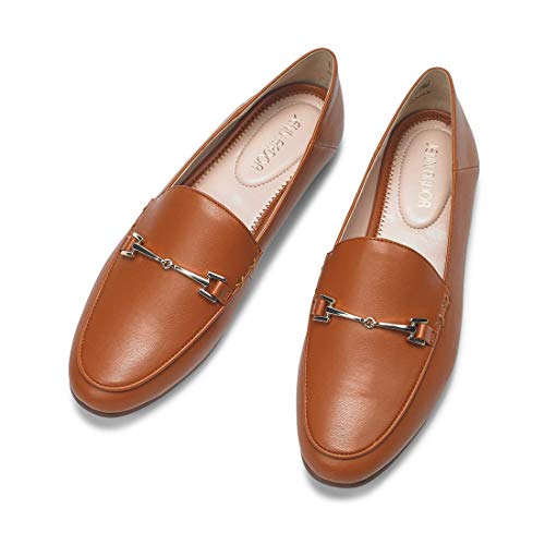 Image of JENN ARDOR Loafers for Women Flats Shoes Womens Penny Loafers Slip On Pointed Toe Comfortable Office Work Driving Flats Fashion Dress Shoes for Women