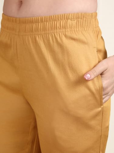 Image of TWIN BIRDS Women Viscose Cotton Kurti Pants | Stretch Ethnic Daily Trousers