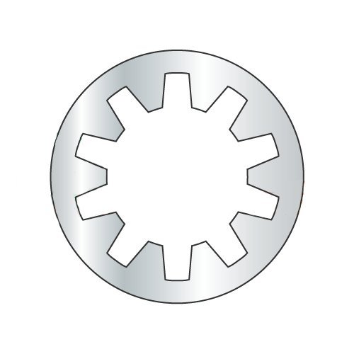 #2 Internal Tooth Lock Washers/Steel/Zinc/Outer Diameter: .175" - .200" / Thickness Range : .010" - .016" (Carton: 10,000 pcs)