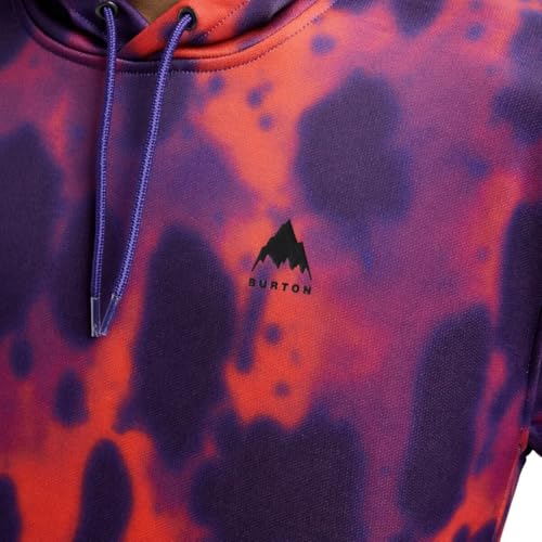 Image of Burton Men's Oak Pullover Hoodie - Technical Sweatshirt w /Quick-Drying Fleece & Thumbhole Cuffs