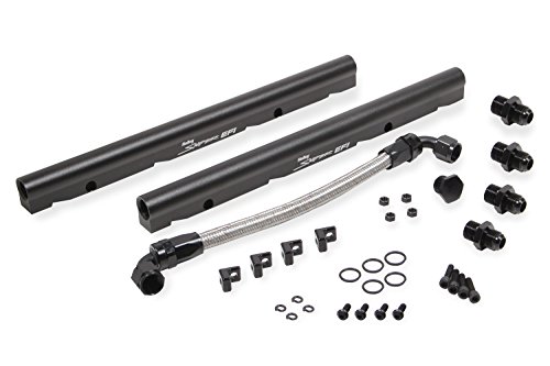 Holley 850013 EFI Fuel Rail Kit w/Sniper Logo Billet Aluminum Incl. Both Rails/Crossover Line/Hardware For Use w/OE LS3 Intake Manifold EFI Fuel Rail Kit
