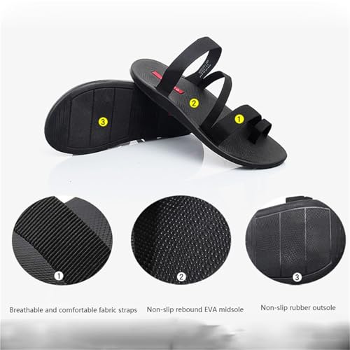 Yytcsjz Men's Orthopedic Corrector Sandal, Summer Comfy Outdoor Beach Holiday Slip-On Bunion Corrector Sandal, Open Toe Plantar Fasciitis Flip Flops, for Pain Relief Valgus Bunion Symptoms2