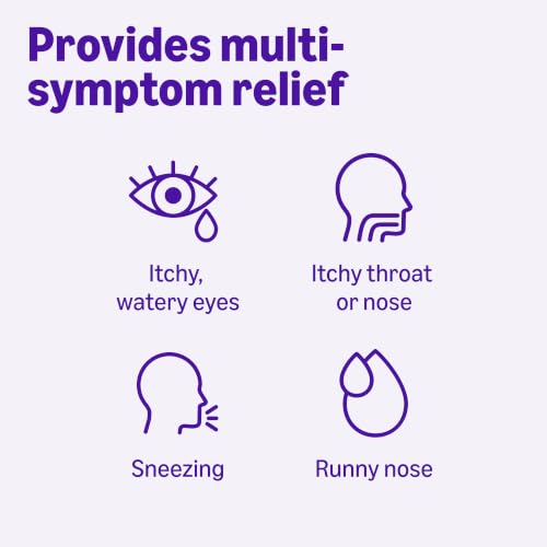 Amazon Basics 24 Hour Allergy Relief, Levocetirizine Dihydrochloride Tablet, 5 mg, Antihistamine, Relieves Sneezing, Runny/Itchy Nose, Throat Itchy, Watery Eye, 80 Count (Previously Care) - image 4
