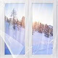 62×236in Window Insulation Kit for Winter- Thicken Indoor 5-Window Plastic for Winterizing, Clear Window Covering Shrink Film with Double-Side Tape to Keep Cold Out