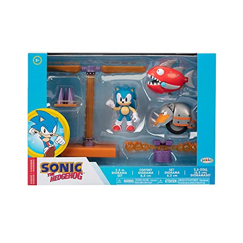 SONIC - 2,5 POLEGADAS DIORAMA SET WAVE 2