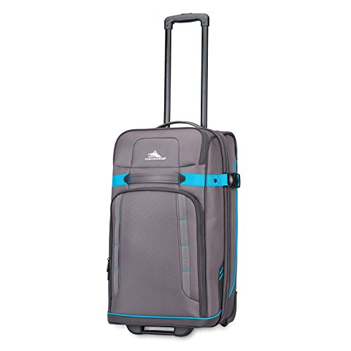 High Sierra Evanston Softside Upright Luggage, Slate/Mercury/Pool, 25-Inch