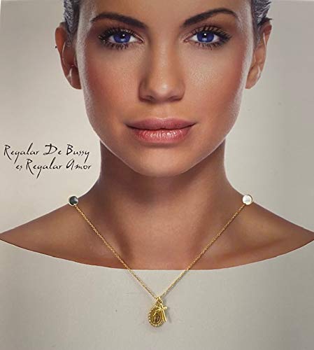 Medalla Virgen Milagrosa con Cruz en Plata y Oro 18kt